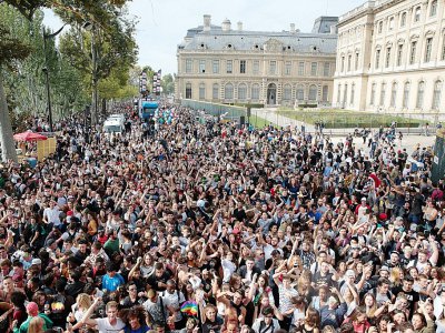 La 19e Techno Parade, organisée le 23 septembre 2017 à Paris - GEOFFROY VAN DER HASSELT [AFP]