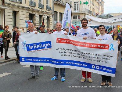 L'équipe du Refuge de Seine-Maritime. Le local est inauguré samedi 30 septembre 2017 au Havre. - Le Refuge Seine-Maritime