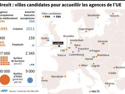 23 villes candidates pour accueillir les agences de l'UE - Alain BOMMENEL [AFP]