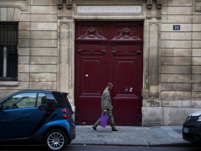Le siège du PS rue de Solférino, à Paris, le 20 septembre 2017 - Martin BUREAU [AFP/Archives]