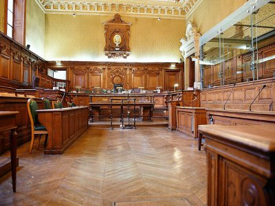 La cour d'assises de Paris avant l'ouverture du procès d'Abdelkader Merah, le 2 octobre 2017 - Eric FEFERBERG [AFP/Archives]