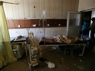 Un centre médical de Hajiwa en Irak le 6 octobre 2017 - AHMAD AL-RUBAYE [AFP]