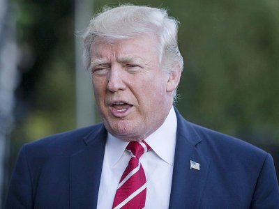 Le président américain Donald Trump à la Maison Blanche le 7 octobre 2017 - Alex EDELMAN [AFP]