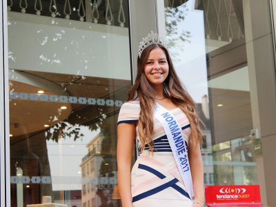 Étudiante en 3e année de droit à l'université de Caen, Alexane Dubourg a été élue Miss Normandie 2017, le 13 octobre. - Jean-Baptiste Bancaud