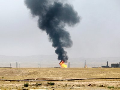 Le champ pétrolier de Bay Hassan, le 10 août 2016 près de Kirkouk, en Irak - Marwan IBRAHIM [AFP/Archives]