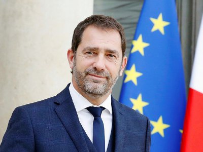Le porte-parole du gouvernement Christophe Castaner quittant l'Elysée après un conseil des ministres le 4 octobre 2017 - FRANCOIS GUILLOT [AFP/Archives]