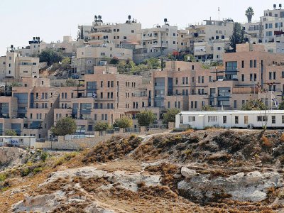 La colonie de Nof Zion, implantation israélienne au sein du quartier palestinien de Jabal Moukaber, à Jérusalem-Est, le 25 octobre 2017 - AHMAD GHARABLI [AFP]