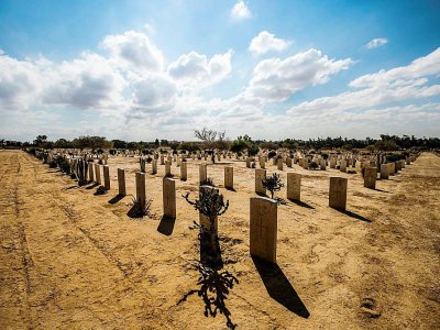 Les tombes de soldats de l'Alliance, dans le cimetière militaire d'El-Alamein, en Egypte, le 21 octobre 2017 - KHALED DESOUKI [AFP]