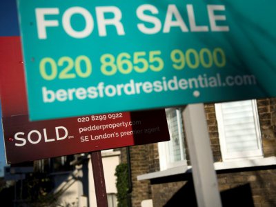 La croissance du marché de l'immobilier londonien est maintenant la plus faible de toutes les régions du Royaume-Uni, une première en dix ans - Justin TALLIS [AFP/Archives]