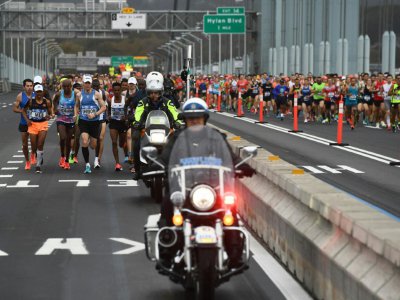 Des compétiteurs lors du marathon de New York, le 5 novembre 2017 - JEWEL SAMAD [AFP]