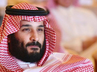 Photo du prince héritier saoudien Mohammed ben Salmane, le 24 octobre 2017 lors d'une conférence à Ryad - FAYEZ NURELDINE [AFP/Archives]