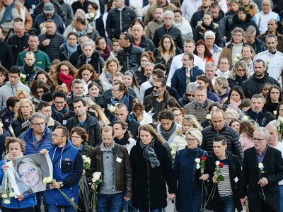 Plus de 8.000 personnes avaient participé à la marche, le 5 novembre 2017 en la mémoire d'Alexia - SEBASTIEN BOZON [AFP/Archives]
