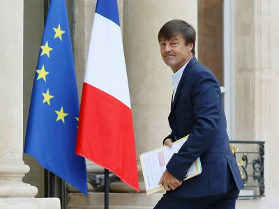 Le ministre de la Transition écologique Nicolas Hulot, ici le 5 novembre 2017 à l'Elysée, a assuré  que la France ne votera pas en faveur de cette nouvelle proposition - LUDOVIC MARIN [AFP/Archives]