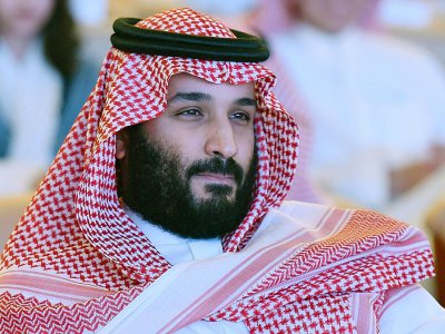 Le prince héritier d'Arabie saoudite Mohamed ben Salmane lors d'une conférence à Ryad le 24 octobre 2017 - FAYEZ NURELDINE [AFP/Archives]