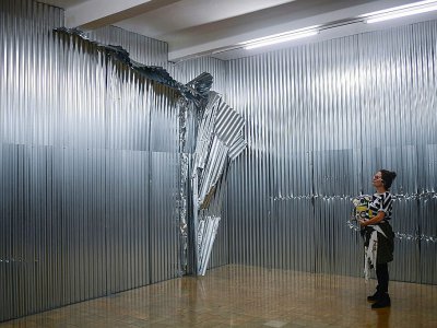 Une installation lors de la 15e Biennale d'Instabul, le 20 octobre 2017 - OZAN KOSE [AFP]