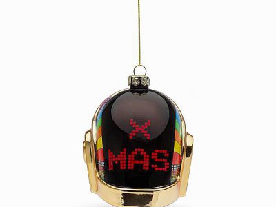 Le casque doré X-Mas à mettre dans le sapin - Daft Punk
