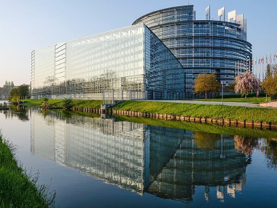 Le Parlement européen lors d'une session plénière à Strasbourg, le 5 avril 2017 - SEBASTIEN BOZON [AFP/Archives]