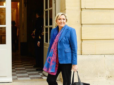 Marine Le Pen reçue à l'Hôtel Matignon par le Premier ministre Edouard Philippe le 29 novembre 2017 - BERTRAND GUAY [AFP/Archives]