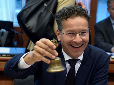 Jeroen Dijsselbloem lors d'une réunion de l'Eurogroupe à Bruxelles le 10 juillet 2017 - JOHN THYS [AFP/Archives]
