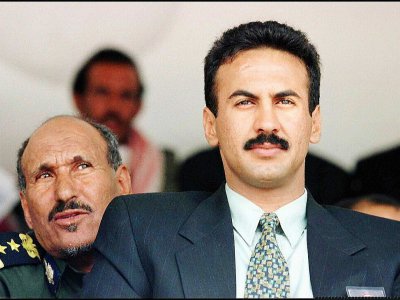 Photo d'Ahmed Ali Abdallah Saleh, le fils aîné de l'ancien président yéménite Ali Abdallah Saleh, le 26 avril 1997 à Sanaa - RABIH MOGHRABI [AFP/Archives]