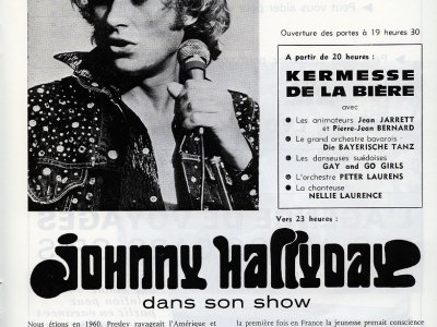 L'affiche du concert de Johnny Hallyday à Fécamp en 1975. - AMF Fond Bergoin - Yon Imagery
