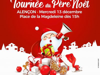 La Tournée du Père Noël à Alençon le mercredi 13 décembre 2017 - Tendance Ouest