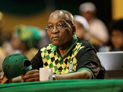 Le président sud-africain Jacob Zuma. Les délégués du Congrès national africain (ANC) ont voté toute la nuit de dimanche à lundi pour élire son successeur à la tête du parti, au pouvoir en Afrique du Sud depuis 1994. - GULSHAN KHAN [AFP]