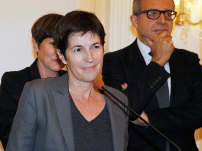 Christine Angot, le 2 novembre 2017 à Paris - FRANCOIS GUILLOT [AFP/Archives]
