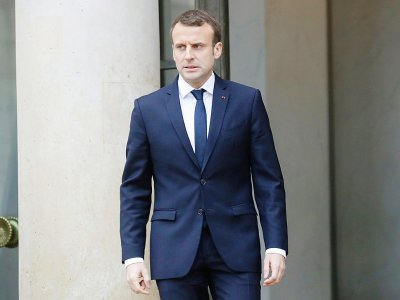 Le président français Emmanuel Macron à Paris, le 22 décembre 2017 - PATRICK KOVARIK [AFP/Archives]