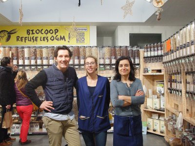 Le magasin Biocoop propose des produits issus de l'agriculture biologique, il a ouvert ses portes à Caen le vendredi 15 septembre 2017 dernier. - Laëtitia Amichi