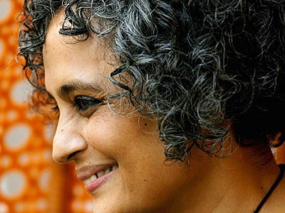 L'auteure indienne Arundhati Roy lors d'un interview avec l'AFP à New Delhi le 8 décembre 2017 - MONEY SHARMA [AFP]