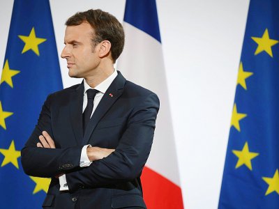 Le président français EMmanuel Macron à Paris, le 21 décembre 2017 - CHRISTOPHE ARCHAMBAULT [POOL/AFP/Archives]