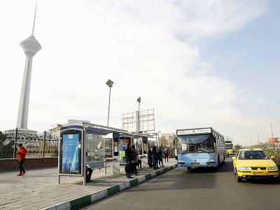 Photo prise le 3 janvier 2018 dans le centre-ville de Téhéran, la capitale iranienne - ATTA KENARE [AFP]