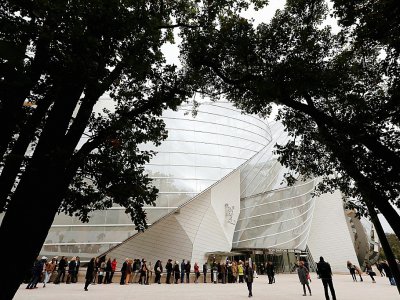 Photo prise le 24 octobre 2014 de la Fondation d'entreprise Louis Vuitton dont le bâtiment a été conçu par l'architecte Frank Gehry, à Boulogne - FRANCOIS GUILLOT [AFP/Archives]