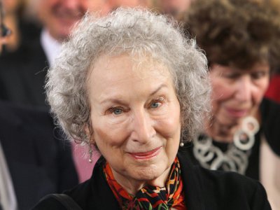 La romancière canadienne Margaret Atwood à la foire du livre de Francfort le 15 octobre 2017 - Daniel ROLAND [AFP]