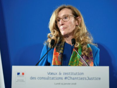 Nicole Belloubet, le 15 janvier 2018 à Paris - Lionel BONAVENTURE [AFP]