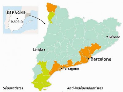 Elections en Catalogne : parti en tête par circonscription - Cecilia SANCHEZ [AFP/Archives]