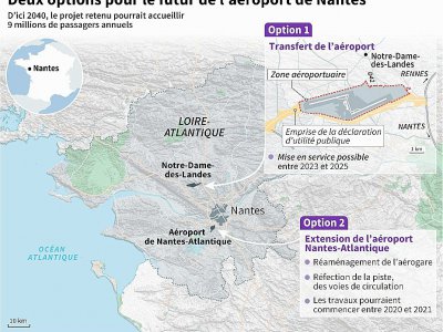Deux options pour le futur de l'aéroport de Nantes - Simon MALFATTO [AFP]