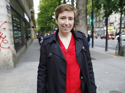 Caroline De Haas, militante féministe à Paris le 12 mai  2017. - PATRICK KOVARIK [AFP]
