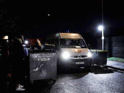 Des gardiens bloquent l'accès à la prison de Nanterre, près de Paris, le 18 janvier 2019=8 - Philippe LOPEZ [AFP]