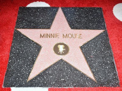 Minnie Mouse a inauguré son étoile sur le Hollywood Boulevard lundi 22 janvier, 40 ans après Mickey - FREDERIC J. BROWN [AFP]