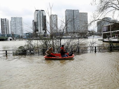 La Seine à Paris le 24 janvier 2018 - ludovic MARIN [AFP/Archives]