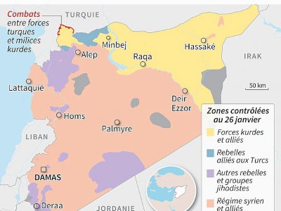 Le contrôle des territoires en Syrie - [AFP]
