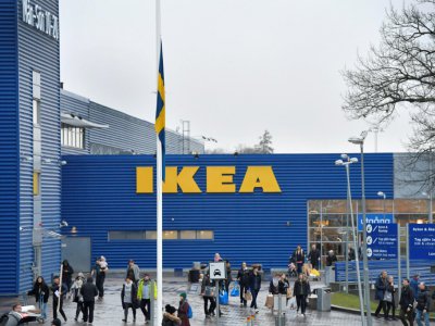 Un magasin Ikea de Stockholm le 28 janvier 2018. Le fondateur du groupe est mort la veille des suites d'une pneumonie à 91 ans. - Anders WIKLUND [TT News Agency/AFP]