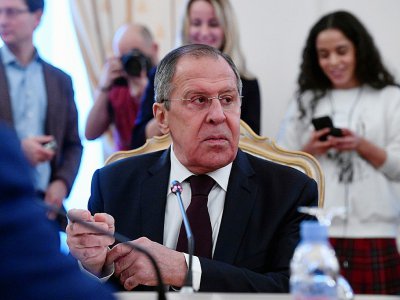 Le ministre russe des Affaires étrangères, Sergueï Lavrov, le 22 janvier 2018 à Moscou - Alexander NEMENOV [AFP/Archives]