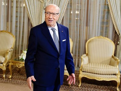 Le président tunisien Béji Caïd Essebsi, le 5 juin 2017 au palais de Carthage, près de Tunis - FETHI BELAID [AFP/Archives]