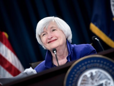 La présidente de la Fed Janet Yellen à Washington, le 13 décembre 2017 - Brendan Smialowski [AFP/Archives]