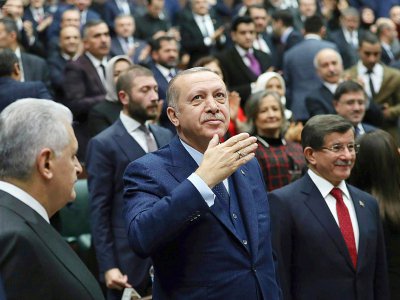 Le président turc Recep Tayyip Erdogan, le 30 janvier 2018 à Ankara - ADEM ALTAN [AFP/Archives]