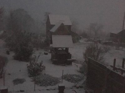 Neige sur Villedieu les Poêles, mercredi 7 février 2018 - Mathilde