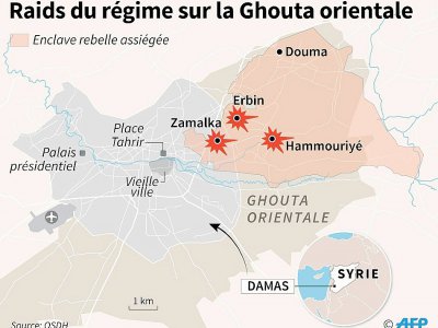Raids du régime sur la Ghouta orientale - Vincent LEFAI [AFP]
